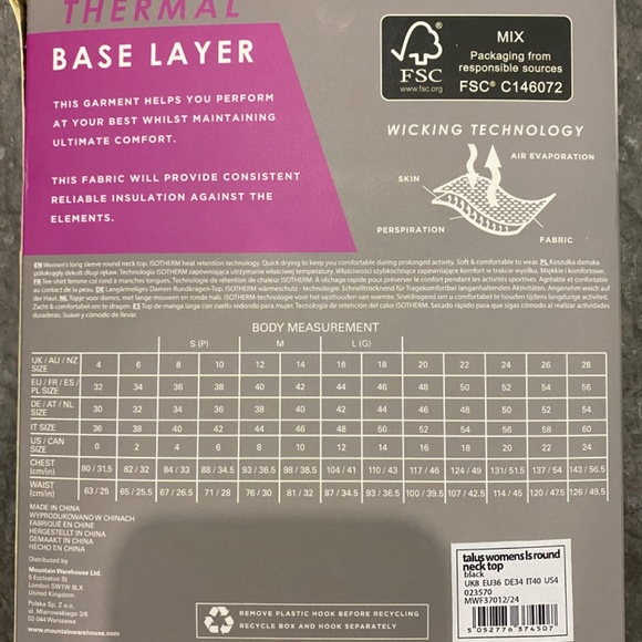 Thermal Base Layer - Picture 2 of 3